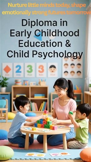 A Diploma in Early Childhood Education & Child Psychology trains...