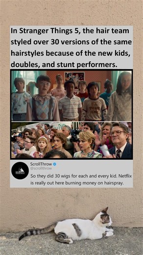 Stranger Things 5 hair team styled over 30 versions of the same hair for kids and stunt doubles #st5
