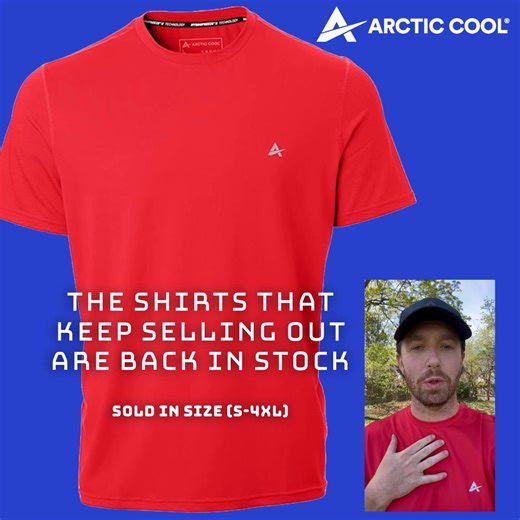 Invest in comfort, invest in cooling and most importantly invest in yourself with a shirt that keeps you cool comfortable and protected from the sun 🥵 ☀️ This shirt features HydroFreeze X Technology that keeps you cool and dry, no matter where your day takes you. ❄️ Ideal for workouts, travel, or everyday wear, it's the perfect blend of style and functionality. Get yours today! | Arctic Cool