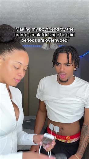 Boyfriend Tries the Period Cramp Simulator: Hilarious Reaction!