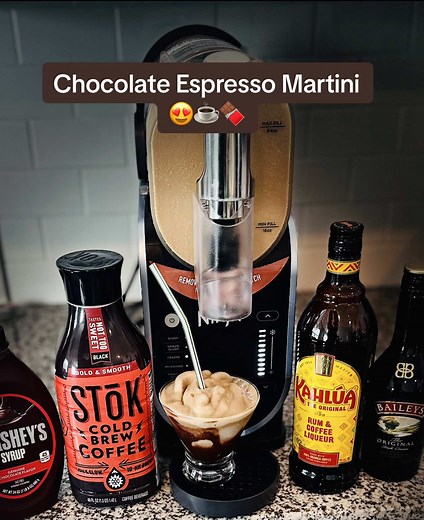 Chocolate Espresso Martini Recipe with Ninja Slushi Machine