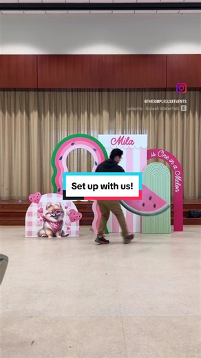 Watch us set up Mila’s adorable One in a Melon watermelon themed 1st birthday backdrop! Let me throw this out that the more customized and detailed designs like this is also more 💰💰💰. Material cost and time to prep all the pieces before and after a setup, design time and production is where a lot of your budget will be allocated to. When inquiring, we’re going to ask for your budget and offer you options accordingly as well as advise on what a design costs and how we can redesign it to meet y