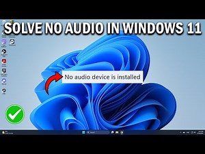 How To Solve “No Audio Output Device Is Installed Problem In Windows 11- Easy Fix