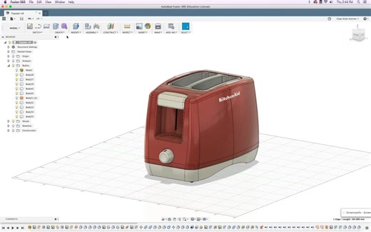blender2.8导入fusion360模型，实体化模型导入blender