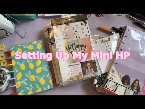 Setting Up/ Building My Mini Happy Planner