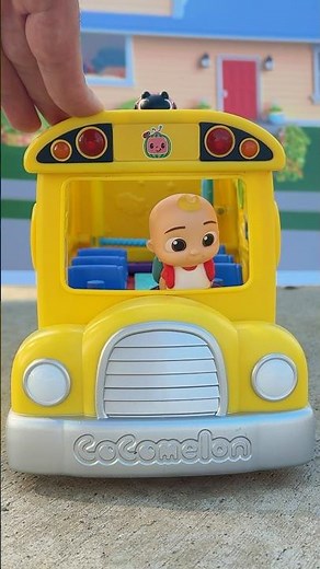 Baby JJ is ready to ride the bus to school! Toy Pretend Play! #cocomelon #toys