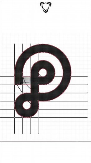 Create a Stunning Letter P Logo in Adobe Illustrator Quick & Easy Design Tutorial #shorts #logoideas