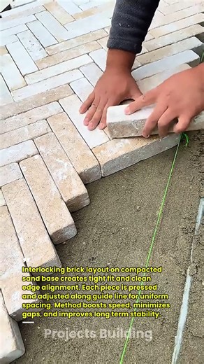 Satisfying Brick Pattern That Locks Perfectly in Place
