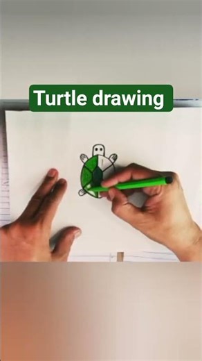 how to draw turtle drawing step by step #drawing #turtle #ytshots