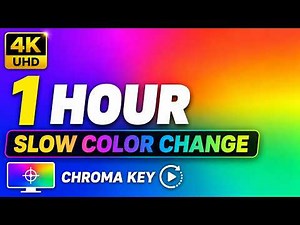 Slow Color Change Screen 🌈 1 Hour Rainbow Gradient for Chroma & Virtual Production
