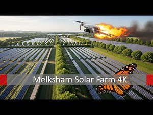 Exploring Melksham Solar Farm 🌞 Breathtaking 4K Drone Cinematic 🌞 055