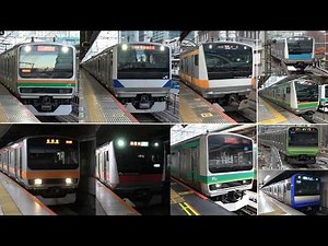 【発着集】カラフルすぎる！東京駅を発着する通勤列車まとめ映像集2026｜駅メロ付｜4K