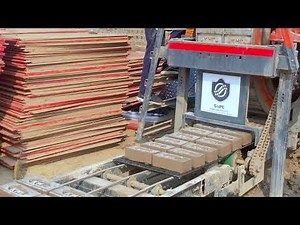 #SBM180 Static Brick Making Machine with SnPC Made Brick Pallets. Contact +919654078255