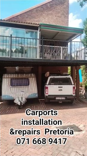 carports installation Pretoria #welding #steelwork #construction #beamforming #steelfabrication