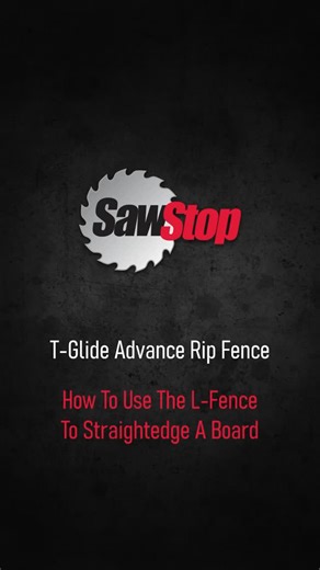 13 reactions | SawStop’s T-Glide Advance rip fence can be used as an...