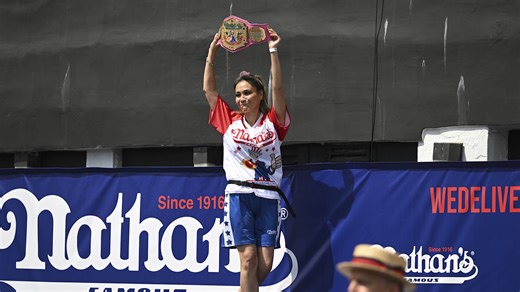 Miki Sudo is the Joey Chestnut of the Women's Nathan's Hot Dog Eating Contest