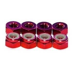 [Hot Item] Aluminum M2.5 M6 M8 Anodized Colorful Hex Nylon Insert Lock Nut Self - Locking Nyloc Locknut Nuts