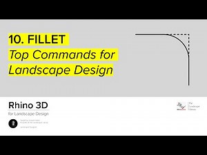10. FILLET | Rhino Commands for Landscape Design