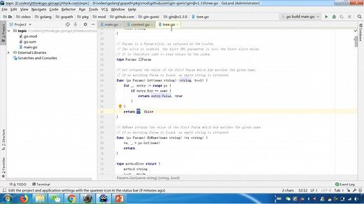 golang/go语言 gin框架实战