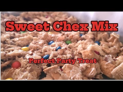 Sweet & Crunchy Caramel Chex Mix Recipe - Perfect Party Snack! 🍯🥥