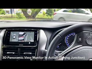 Toyota Yaris - 3D Panoramic View Monitor (PVM) In Action