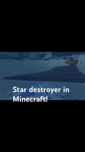 Star destroyer in minecraft! Like and subscribe to support #minecraft #starwars #gaming #fy