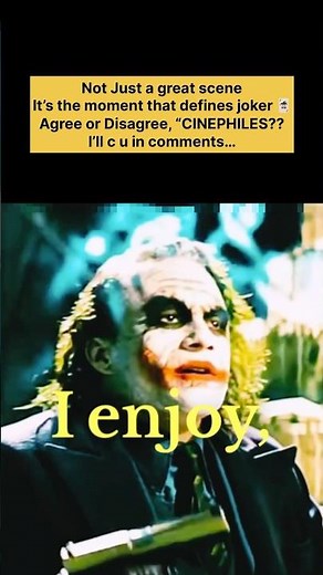This Scene Defines Who The Joker Really Is 🃏 | Heath Ledger | The Dark Knight #cinema #movie #film