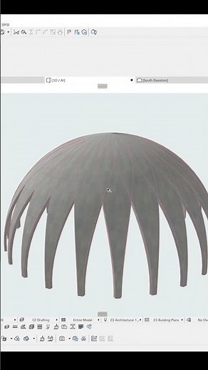 Modern Dome Design in Archicad Tutorial #short #archicad #architecture