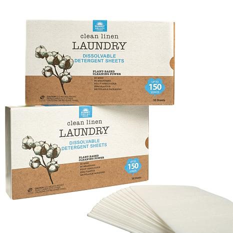 Sunny Valley Orchard 300-Load Dissolvable Laundry Sheets | HSN