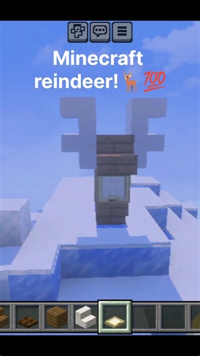 Reindeer in minecraft!🦌🔥💯#minecraft
