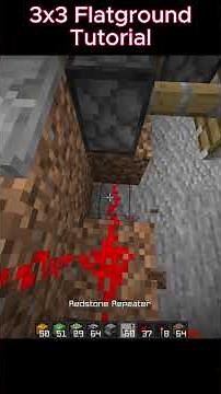 3x3 Flatground Trap Tutorial #minecraft