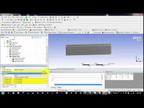 Applying Forces on Nodes at an Angle in Ansys Workbench