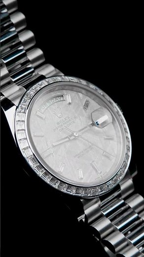 Rolex Day-Date 40 President Platinum Meteorite Diamond Mens Watch 228396 l SwissWatchExpo