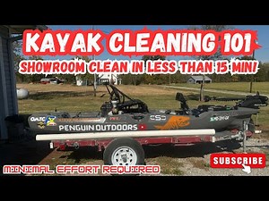 Kayak Cleaning 101! Clean your kayak in MINUTES with no effort!! #kayakfishing #kayaktips