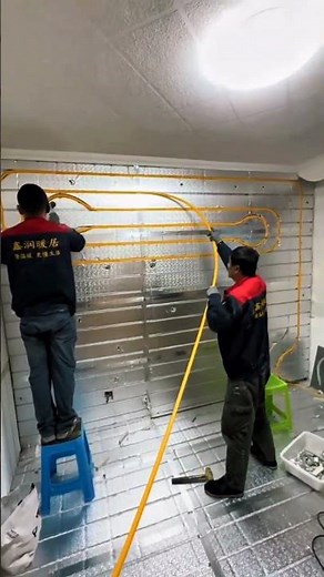 Radiant Floor Heating Installation – Precision Pipe Layout for Energy-Efficient Home Heating