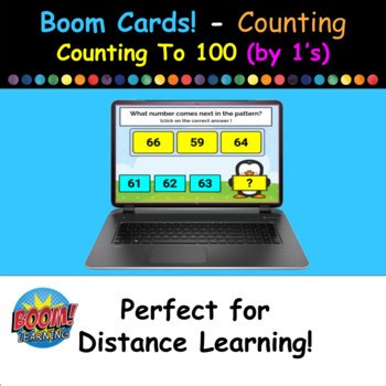 Boom Cards - Counting To 100  (by 1's)  - 30 Card Set