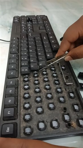 Extremely Satisfying Keyboard Switch Opening ⌨️✨ #Shorts #ASMR #Satisfying