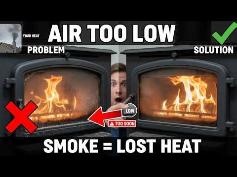 Wood Stove |Air Control The #1 Mistake Causing a Smoky Chimney Fix It Fast