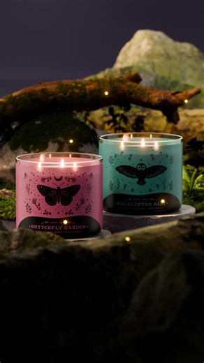 ✨ Step off the path and into the glow of the Woodland Magic Collection. From misty mornings to moonlit gardens, every candle feels like a peaceful escape. #candles #candletok