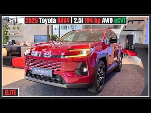 New Toyota RAV4 2026 (2.5 Hybrid AWD) Interior & Exterior Details