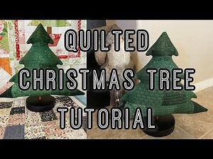 DIY Quilted Christmas Tree | Fabric Christmas Tree Tutorial | Christmas Decor