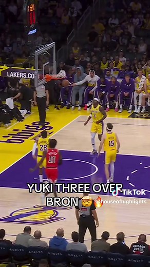 Yuki letting it fly. 😮‍💨🔥 #nba #basketball #bulls #lebron #yukikawamura