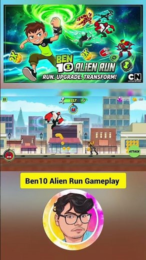 🦹 Ben 10 Alien Run Gameplay - Ultimate Alien Transformations! 🟢⚡! Best Alien Fight #ben10 #ben10game