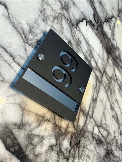 Acrylic Address Sign | Custom Plexiglass Number Sign - Etsy