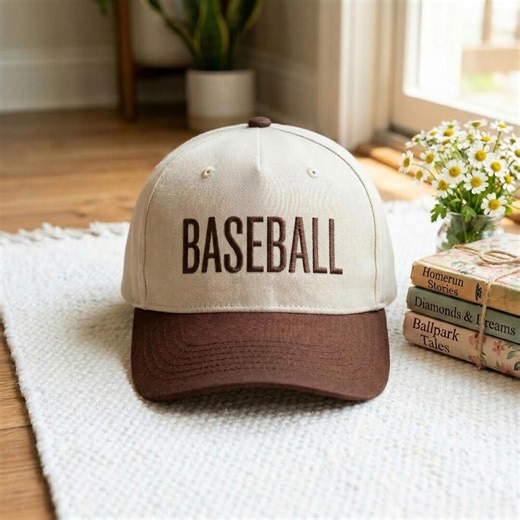 Embroidered Cotton Baseball Hat, Game Day Sports Cap - Etsy