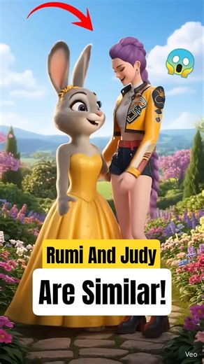 Rumi And Judy are Similar! 😱 | Kpop demon hunters | Zootopia 2 #shorts