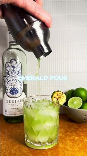 The emerald pour #tequila #kosher #cocktail