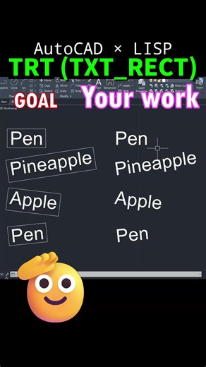 TXT_RECT: Batch Enclose Multiple Text Objects with Rectangles in #autolisp #autocad