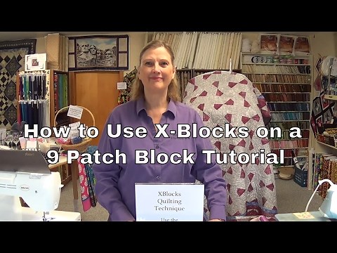 How to use X-blocks tool on 9 patch block.