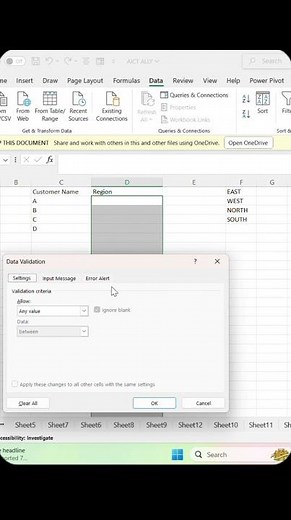 How to create a drop down list in excel 😎